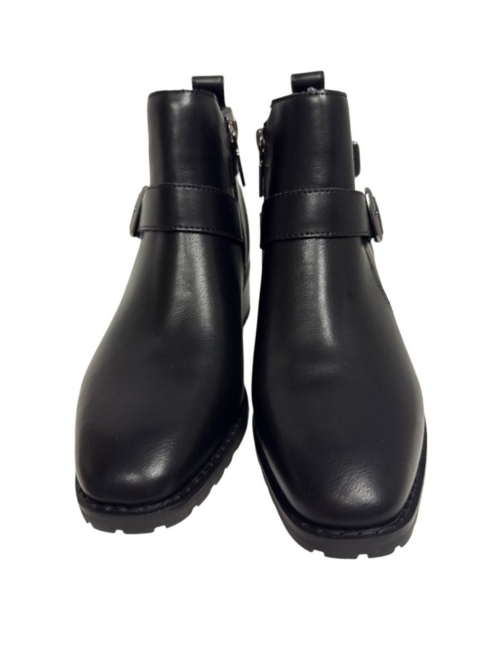 Blondo Shantel Waterproof Black Leather Ankle Boots Women's Size 6M NWOB Buckle - Picture 2 of 8